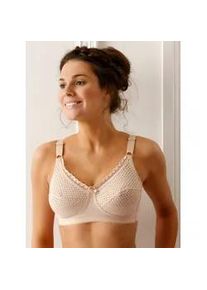 B&uuml;gelloser BH, Damen, Gr. 85, Cup B, beige, 80% Baumwolle, 13% Elasthan, 7% Polyamid, BHs