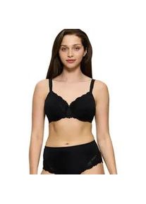 Minimizer-BH Triumph "Ladyform Soft", Damen, Gr. 95, Cup C, schwarz, Microtouch, Obermaterial: 43% Polyamid, 40% Polyester, 17% Elasthan, leicht gl&auml;nzend, unifarben, BHs Minimizer-BH, verkleinert die Brust optisch um eine Cup-Gr&ouml;&szlig;e