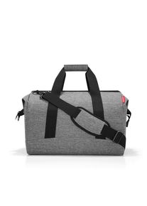 Reisenthel Reisetasche Allrounder L twist silver, Grau, Textil, 48x39.5x29 cm, gepolsterter Boden, Innensteckf&auml;cher, Tragehenkel, verstellbarer Schultergurt, Schultergurt, Freizeit, Koffer & Taschen, Reisetaschen