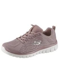 Sneaker Skechers "Graceful - Get Connected", Damen, Gr. 35, beige (lavendel), Textil, Schuhe Sneaker, Freizeitschuh, Halbschuh, Schn&uuml;rschuh f&uuml;r die Maschinenw&auml;sche geeignet, Topseller
