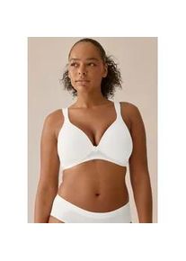 Soft-BH Naturana "Soft Cup", Damen, Gr. 100, Cup D, wei&szlig;, Obermaterial: 89% Polyamid, 11% Elasthan. Futter: 100% Polyester, unifarben, bequem, BHs Soft-BH, nahtlose Schalen-Cups, wattiert, ohne B&uuml;gel
