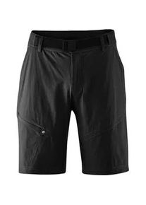 Fahrradhose Gonso "Arico Basic", Herren, Gr. 4XL, Normalgr&ouml;&szlig;en, schwarz, 90% Polyamid, 10% Elasthan, Hosen Fahrradhose, kurze Herren Radhose mit Sitzpolster, wasserabweisend, inkl. G&uuml;rtel