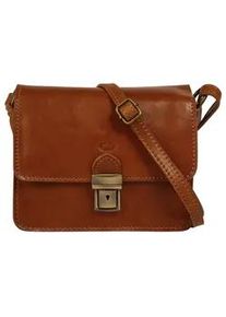 Pike Umh&auml;ngetasche PIK&Eacute;, Damen, Gr. B/H/T: 20cm x 18cm x 9cm onesize, braun, Leder, gepflegt, Taschen Umh&auml;ngetasche, echt Leder, Made in Italy