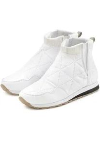 Winterstiefelette Vivance, Damen, Gr. 41, wei&szlig;, Obermaterial: 50% Lederimitat, 50% Nylon. Decksohle: 100% Textilmaterial. Futter: 100% Textilmaterial. Laufsohle: 100% Synthetik, unifarben, Schuhe Winterstiefelette, in modischer Stepp-Optik, Ankle Stiefeletten, Outdoor Boots, Sneaker