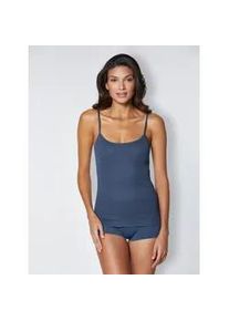 Achseltop Nina von C., Damen, Gr. 38, 2 Stk., Normalgr&ouml;&szlig;en, blau (mittelblau), 100% Baumwolle, Unterhemden