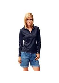 Poloshirt "Poloshirt", Damen, Gr. 40, blau (marine), 95% Baumwolle, 5% Elasthan, B.C. BEST CONNECTIONS BY Heine, unifarben, Shirts