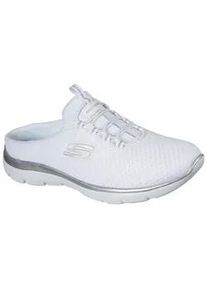 Sabot Skechers "SUMMITS SWIFT STEP", Damen, Gr. 35, wei&szlig;, Textil, Schuhe Sabot, Sommerschuh, Schlappen, Schlupfschuh in veganer Verarbeitung, Topseller
