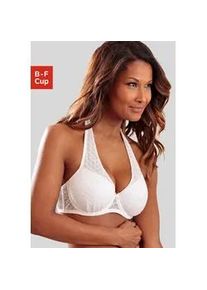 Schalen-BH Lascana, Damen, Gr. 95, Cup D, wei&szlig;, Spitze, Obermaterial: 84% Polyamid, 16% Elasthan, BHs Schalen-BH, mit B&uuml;gel und drei Tragevarianten, Dessous