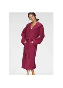 Unisex-Bademantel Bruno Banani "Robby, ideal f&uuml;r Sauna & Spa, Standardl&auml;nge & &Uuml;berl&auml;nge" Gr. XXL, lila (beere), L:125cm, Walkfrottee, Hausm&auml;ntel, Damen & Herren Badem&auml;ntel, Baumwolle, mit Taschen, Sauna, XS-3XL