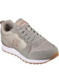 Sneaker Skechers "OG 85 - GOLDN GURL", Damen, Gr. 38, grau (salbeigr&uuml;n), Synthetik, Textil, Veloursleder, Schuhe Sneaker, Schn&uuml;rschuh, Original-Retro-Jogginschuh mit Air-Cooled Memory Foam, Topseller