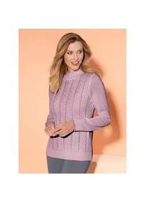 Stehkragenpullover Classic Basics "Pullover", Damen, Gr. 54, rosa (ros&eacute;), 100% Polyacryl, unifarben, Pullover Stehkragenpullover