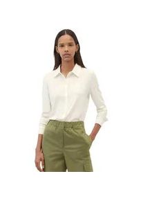 Marc O'Polo Langarmbluse MARC O'POLO, Damen, Gr. XS, wei&szlig; (sanftes wei&szlig;), Obermaterial: 97% Viskose, 3% Elasthan, unifarben, Blusen