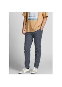 Jack & Jones Chinohose JACK & JONES "JPSTMARCO JJFURY AKM", Herren, Gr. 33, L&auml;nge 34, blau (faded denim), Web, Obermaterial: 98% Baumwolle, 2% Elasthan, unifarben, slim fit normal, Hosen Chinohose