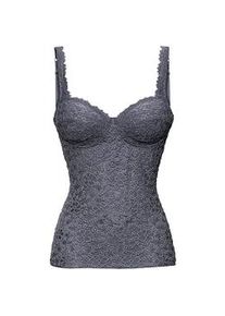BH-Hemd Nina von C., Damen, Gr. 75, Cup D, grau (anthrazit), 52% Viskose, 40% Modal, 8% Elasthan, BHs Unterhemd BH-Hemd