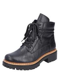 Winterstiefelette Rieker, Damen, Gr. 42, schwarz, Lederimitat, Schuhe Winterstiefelette, mit profilierter Laufsohle, Topseller