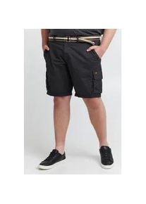 Cargoshorts Blend "BHBrian Big & Tall", Herren, Gr. 5XL, US-Gr&ouml;&szlig;en, schwarz, Web, 97% Baumwolle, 3% Elasthan, unifarben, regular fit kurz, Hosen, Stilvolle Cargo Shorts mit Taschen in gro&szlig;en Gr&ouml;&szlig;en