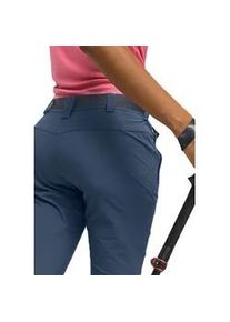 Caprihose Maier Sports "Inara slim 3/4", Damen, Gr. 44, Normalgr&ouml;&szlig;en, blau (jeansblau), 90% Polyamid, 10% Elasthan, Hosen Caprihose, Damen Wanderhose, atmungsaktive Outdoorhose, 3/4 Hose mit 3 Taschen