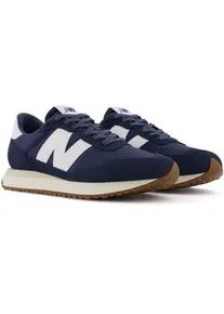 Sneaker New Balance "M237", Herren, Gr. 44,5, blau, Leder, Textil, Schuhe Sneaker, vom New Balance 327 inspiriert