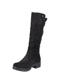 Winterstiefel Rieker, Damen, Gr. 37, Normalschaft, schwarz, Textil, Schuhe Winterstiefel, Langschaftstiefel, Blockabsatz, mit Stretch, Topseller