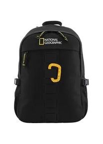 Cityrucksack National Geographic "EXPLORER III", Gr. B/H/T: 31cm, schwarz, Kunstfaser, unifarben, Rucks&auml;cke Cityrucksack, aus recycelten PET-Flaschen