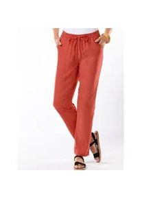 Webhose Classic Basics, Damen, Gr. 25, Kurzgr&ouml;&szlig;en, rot (rostrot), 52% Polyester, 48% Viskose, unifarben, lang, Hosen