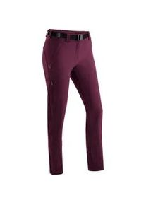 Funktionshose Maier Sports "Lana slim", Damen, Gr. 72, Langgr&ouml;&szlig;en, pink (magenta), 91% Polyamid, 9% Elasthan, Hosen Funktionshose, Damen Wanderhose, atmungsaktive Outdoor-Hose, 3 Taschen, Slim Fit