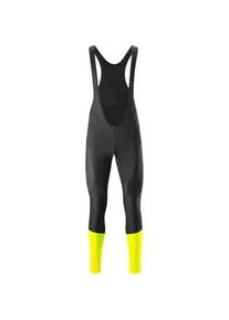 Fahrradhose Gonso "Essential Bib Tight Softshell No Pad M", Herren, Gr. M, Normalgr&ouml;&szlig;en, gelb (neongelb), 100% Polyester, Hosen Fahrradhose, Herren Radhose ohne Sitzpolster