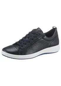 Sneaker Ara "ROMA", Damen, Gr. 7 (41), blau (dunkelblau), Glattleder, unifarben, Schuhe Sneaker, Freizeitschuh, Halbschuh, Schn&uuml;rschuh mit High Soft Fu&szlig;bett, G-Weite, Topseller