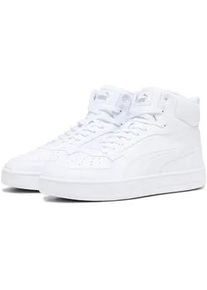 Sneaker Puma "CAVEN 2.0 MID", Herren, Gr. 39, wei&szlig; (Puma wei&szlig;, Puma silber), Synthetik, unifarben, Schuhe Sneaker, mit Schn&uuml;rverschluss, rutschhemmende Gummilaufsohle