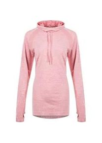 Langarmshirt Endurance "Vicki", Damen, Gr. XXS/XS, rosa (rosa, meliert), 59% Polyamid, 41% Polyester, meliert, normal, ohne Ausschnitt, Shirts Langarmshirt, mit langem Schnitt