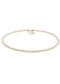 Collier Elli Premium "Choker S&uuml;&szlig;wasserzuchtperlen 925 Sterling Silber vergoldet" Gr. 38, gold, Halsketten, Damen, 38, ohne Stein, Silber 925 (Sterlingsilber), L: 38, Collier