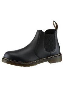 Chelseaboots Dr. Martens "2976 Kinder SOFTY T", M&auml;dchen, Gr. 38,5, schwarz, Leder, Schuhe Chelseaboots, Kinderstiefel, Freizeitschuh mit Rei&szlig;verschluss, Stretcheinsatz