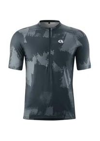 Radtrikot Gonso "VEDELLO", Herren, Gr. M, anthrazit, 92% Polyester (Recycelt), 8% Elasthan, Rundhals, Trikots, Herren MTB-Radshirt kurzarm, leichtes Fahrradtrikot, Funktionsshirt
