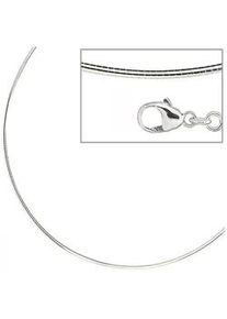 Halsreif Jobo, silber (silber 925), Halsketten, Damen, Silber 925 (Sterlingsilber), L: 42, 925 Silber 42 cm 1,1 mm