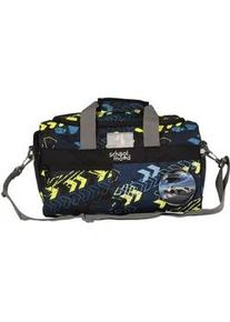 Sporttasche School-Mood "Elias (Rennwagen)", Kinder, Gr. B/H/T: 39cm x 20cm x 22cm, bunt (elias), Polyester, Taschen Sporttasche