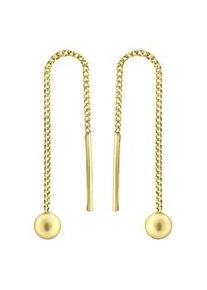 Paar Ohrh&auml;nger Firetti "Schmuck Geschenk Gold 333 Ohrschmuck Durchzieher Kugel", gold (gelbgoldfarben), Ohrringe, Damen, Gelbgold 333