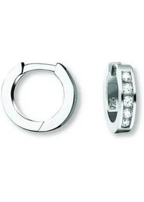 Paar Creolen ONE ELEMENT "Zirkonia Ohrringe Creolen aus 925 Silber", silber, Ohrringe, Damen, Damen,mit Zirkonia, Silber 925 (Sterlingsilber), Dezente Symbolik &ndash; stilvoller Begleiter f&uuml;r jeden Anlass