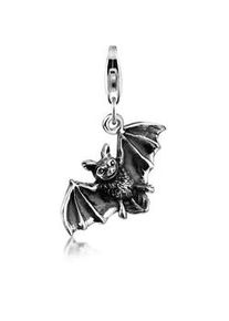Charm-Einh&auml;nger NENALINA "Anh&auml;nger Fledermaus Halloween 925 Silber", silber, Charms, Damen, ohne Stein, Silber 925 (Sterlingsilber)