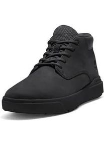 Schn&uuml;rboots Timberland "SENECA BAYMID LACE UP SNEAKER", Herren, Gr. 43, schwarz, Leder, Schuhe Schn&uuml;rboots, Winterstiefel, Schn&uuml;rstiefel, Winterschuhe