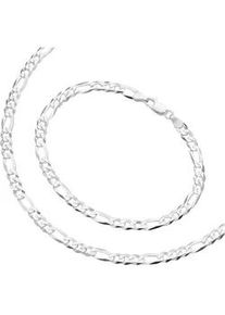 Schmuckset Firetti "Multipack Schmuck Geschenk Silber 925 Halskette Armkette" Gr. 50, silber (silberfarben), Schmuck_Sets, Damen, 50, Silber 925 (Sterlingsilber), Schmuckset, Figarokette ca. 5,1 mm breit