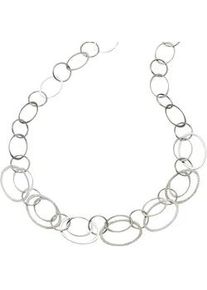 Collierkettchen Celesta "Silber 925 rhodiniert aus Ringen 45cm lang", wei&szlig;, Halsketten, Damen, 45cm, Silber 925 (Sterlingsilber), L: 45 B: 18mm, gl&auml;nzend, B:18mm
