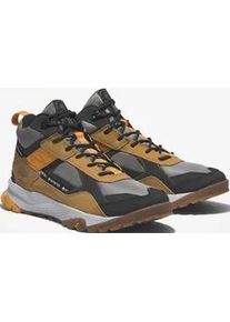 Sneaker Timberland "Lincoln Peak Mid Goretex", Herren, Gr. 44, gelb (wheat, schwarz), Leder, Synthetik, Schuhe Sneaker, wasserdicht