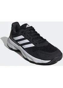 Tennisschuh Adidas PERFORMANCE "COURTJAM CONTROL 3 CLAY", Herren, Gr. 42,5, schwarz-wei&szlig; (core schwarz, cloud wei&szlig;, grau four), Synthetik, Textil, Schuhe, f&uuml;r Sandpl&auml;tze, Clay