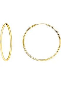 Paar Creolen Thomas Sabo "mittelgro&szlig;", gold (gelbgoldfarben), Ohrringe, Damen, 40mm, Silber 925 (recycelt)