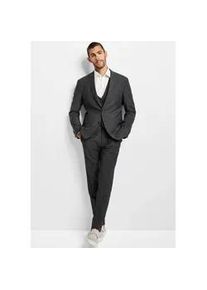 Anzug Cinque "CICASTELLO", Herren, Gr. 52, N-Gr, grau (anthrazit), Web, Obermaterial: 53% Polyester, 43% Schurwolle, 4% Elasthan, unifarben, Basic, Anz&uuml;ge, mit Powerstretch