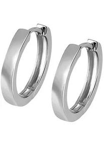 Paar Creolen Firetti "Schmuck Geschenk Silber 925 Klappcreole gl&auml;nzend", silber (silberfarben), Ohrringe, Damen, 18,3mm, Silber 925 (Sterlingsilber)