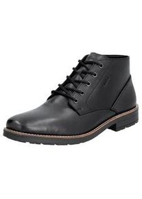 Schn&uuml;rstiefelette Rieker, Herren, Gr. 41, schwarz, Leder, unifarben, Schuhe Schn&uuml;rstiefelette, Schn&uuml;rboots, Business-Schn&uuml;rer, Stiefelette mit weicher Decksohle