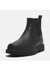 Chelseaboots Timberland "BRITTON ROADMID CHELSEA BOOT", Herren, Gr. 41,5, schwarz (schwarz full grain), Leder, Schuhe Chelseaboots, Stiefelette, Winterschuhe, Ankle Boots