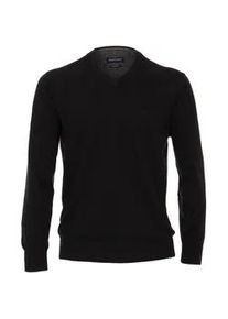 Strickpullover Casamoda "Casamoda Pullover uni", Damen, Gr. 3XL, schwarz, 100% Baumwolle, Pullover Strickpullover