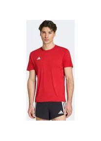 Laufshirt Adidas PERFORMANCE "ADIZERO ESSENTIALS RUNNING", Herren, Gr. XL, rot (team power rot 2), Obermaterial: 100% Polyester, normal, Rundhals, Shirts Laufshirt